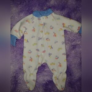 Vintage Colorful Fleece Footie